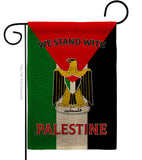 Stand with Palestine - Support Inspirational Vertical Impressions Decorative Flags HG170194 Made In USA