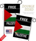 Free Palestine - Support Inspirational Vertical Impressions Decorative Flags HG170196 Made In USA