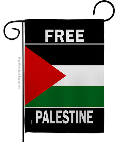 Free Palestine - Support Inspirational Vertical Impressions Decorative Flags HG170196 Made In USA