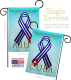 Pray For Cuba - Support Inspirational Vertical Impressions Decorative Flags HG170213 Made In USA