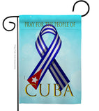 Pray For Cuba - Support Inspirational Vertical Impressions Decorative Flags HG170213 Made In USA