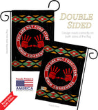 MMIW Awareness - Support Inspirational Vertical Impressions Decorative Flags HG170216 Made In USA