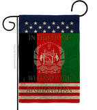 This Home Afghanistan - Support Inspirational Vertical Impressions Decorative Flags HG170218 Made In USA