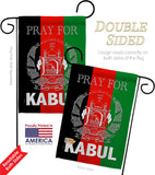 Pray For Kabul - Support Inspirational Vertical Impressions Decorative Flags HG170219 Made In USA