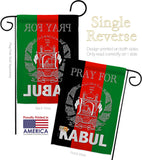 Pray For Kabul - Support Inspirational Vertical Impressions Decorative Flags HG170219 Made In USA