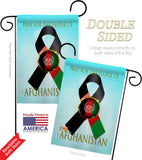 Pray Afghanistan People - Support Inspirational Vertical Impressions Decorative Flags HG170220 Made In USA