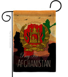 Afghanistan We Pray - Support Inspirational Vertical Impressions Decorative Flags HG170222 Made In USA