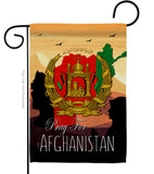 Afghanistan We Pray - Support Inspirational Vertical Impressions Decorative Flags HG170222 Made In USA