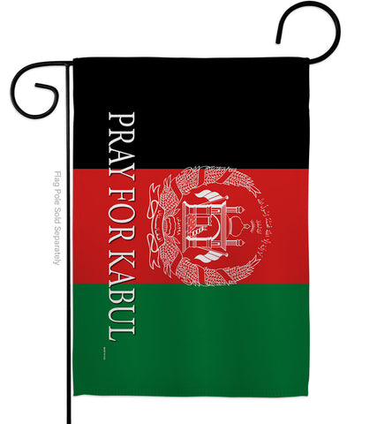 We Pray For Kabul - Support Inspirational Vertical Impressions Decorative Flags HG170228 Made In USA