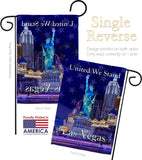 Untied We Stand Las Vegas - Support Inspirational Vertical Impressions Decorative Flags HG192040 Made In USA