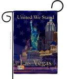 Untied We Stand Las Vegas - Support Inspirational Vertical Impressions Decorative Flags HG192040 Made In USA