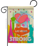 Las Vegas Strong - Support Inspirational Vertical Impressions Decorative Flags HG192042 Made In USA