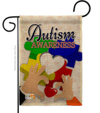 Love Autism Awareness - Support Inspirational Vertical Impressions Decorative Flags HG192068 Made In USA