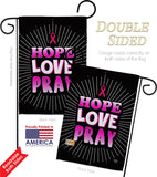 Love for Pink Ribbon - Support Inspirational Vertical Impressions Decorative Flags HG192072 Made In USA