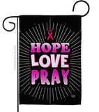 Love for Pink Ribbon - Support Inspirational Vertical Impressions Decorative Flags HG192072 Made In USA