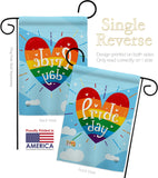 Support Pride Day - Support Inspirational Vertical Impressions Decorative Flags HG192208 Made In USA