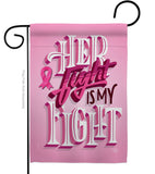 Her Fight is My Fight - Support Inspirational Vertical Impressions Decorative Flags HG192328 Made In USA