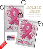 Pink Power - Support Inspirational Vertical Impressions Decorative Flags HG192331 Made In USA