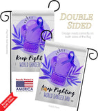 Keep Fighting - Support Inspirational Vertical Impressions Decorative Flags HG192418 Made In USA