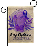 Keep Fighting - Support Inspirational Vertical Impressions Decorative Flags HG192418 Made In USA