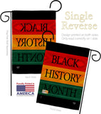 Black History Month Afro - Support Inspirational Vertical Impressions Decorative Flags HG192428 Made In USA