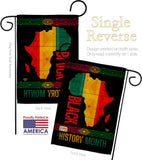 I am Black Histiry Month - Support Inspirational Vertical Impressions Decorative Flags HG192429 Made In USA