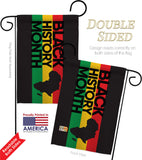 Black History - Support Inspirational Vertical Impressions Decorative Flags HG192431 Made In USA