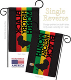 Black History - Support Inspirational Vertical Impressions Decorative Flags HG192431 Made In USA