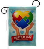 Autism Day - Support Inspirational Vertical Impressions Decorative Flags HG192440 Made In USA