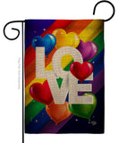 Love Mean Pride - Support Inspirational Vertical Impressions Decorative Flags HG192602 Made In USA