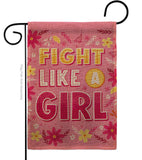 Fight Like Girl - Support Inspirational Vertical Impressions Decorative Flags HG192627 Made In USA