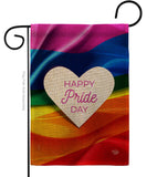 My Heart With Pride - Support Inspirational Vertical Impressions Decorative Flags HG192695 Made In USA