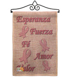 Esperanza, Fé, Valor - Support Inspirational Vertical Impressions Decorative Flags HG115080S Made In USA