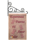 Esperanza, Fé, Valor - Support Inspirational Vertical Impressions Decorative Flags HG115080S Made In USA