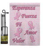 Esperanza, Fé, Valor - Support Inspirational Vertical Impressions Decorative Flags HG115080S Made In USA