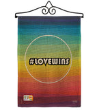 LoveWins - Support Inspirational Vertical Impressions Decorative Flags HG115084 Made In USA