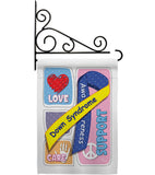 Down Syndrome - Support Inspirational Vertical Impressions Decorative Flags HG115088 Made In USA