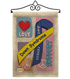 Down Syndrome - Support Inspirational Vertical Impressions Decorative Flags HG115088 Made In USA