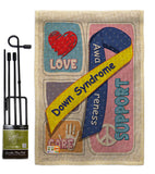 Down Syndrome - Support Inspirational Vertical Impressions Decorative Flags HG115088 Made In USA