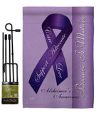 Alzheimer's - Support Inspirational Vertical Impressions Decorative Flags HG115093 Made In USA