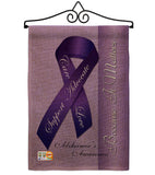 Alzheimer's - Support Inspirational Vertical Impressions Decorative Flags HG115093 Made In USA