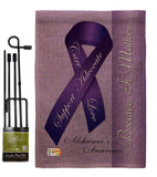 Alzheimer's - Support Inspirational Vertical Impressions Decorative Flags HG115093 Made In USA