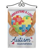 Understand Autism Awareness - Support Inspirational Vertical Impressions Decorative Flags HG115131 Made In USA