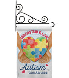 Understand Autism Awareness - Support Inspirational Vertical Impressions Decorative Flags HG115131 Made In USA