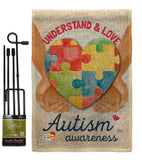 Understand Autism Awareness - Support Inspirational Vertical Impressions Decorative Flags HG115131 Made In USA