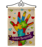 Support Autism - Support Inspirational Vertical Impressions Decorative Flags HG115132 Made In USA