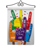 #1 Love Wins - Support Inspirational Vertical Impressions Decorative Flags HG115157 Made In USA