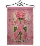 Breast Cancer - Support Inspirational Vertical Impressions Decorative Flags HG115166 Made In USA