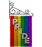 Rainbow Pride - Support Inspirational Vertical Impressions Decorative Flags HG115177 Made In USA