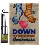 Down Syndrome Awareness - Support Inspirational Vertical Impressions Decorative Flags HG115215 Made In USA